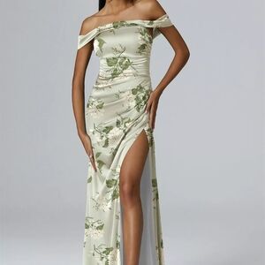 Floral Off-Shoulder Maxi Dress